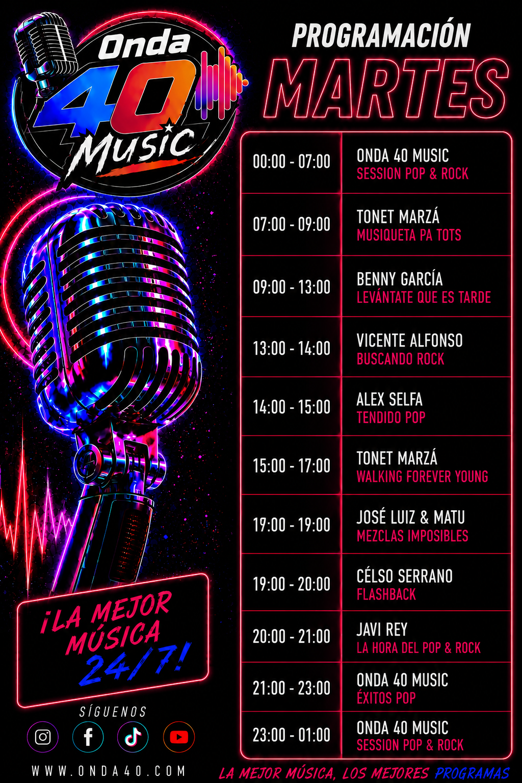 Programación Martes